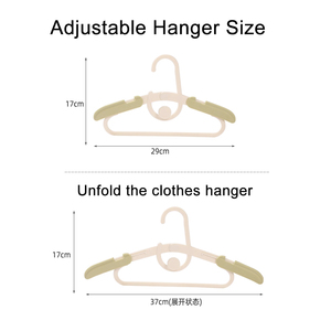 Appendiabiti per Bambini Intelligente Telescopico Espandibile in Plastica, Design Moderno e Minimalista, per Età 5-18 Anni, Uso Domestico - Product Image 2