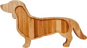 Plateau d'affichage décoratif créatif en forme <span class=keywords><strong>de</strong></span> chien en bois en gros direct d'usine pour servir des dim sum - Product Image 2