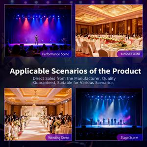 Fabrieksafzet 295W Bewegingskop DJ LED Licht voor Bruiloftverlichting Prisma's DMX512 Besturingsmodus Apertuur Lens Ring Podiumverlichting - Product Image 3