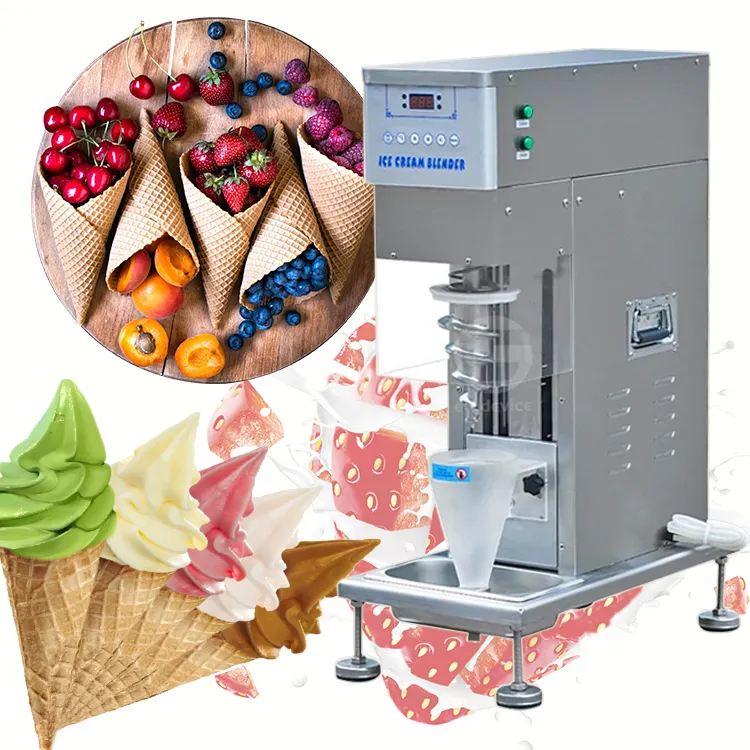 Hot Koop Top Kwaliteit Meer Voeding En Veiligheid Ijs Mengen Maker Fruit Zachte Ijs Mixer Real Fruit Ijs cream Machine