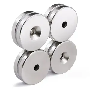 Siêu mạnh mẽ N52 imanes neodimio đĩa nam châm với countersunk lỗ