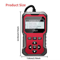 Escáner de Diagnóstico de Fallas Automotrices, Lector de Códigos de Motor, Herramienta de Diagnóstico OBD2, Soporte Multilingüe, Cableado de 12V
