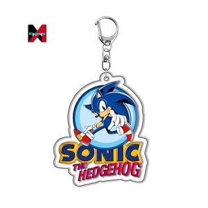 Soniced The Hedgehog <span class=keywords><strong>Porte</strong></span>-clés acrylique avec queues pour figurine de jeu et livraison directe - Product Image 4