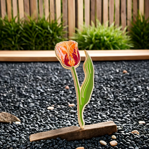 Pin de esmalte de flor púrpura de Metal personalizado, broche de flor creativo exquisito, alfileres de solapa, insignia de aleación de planta - Product Image 3