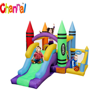 Château plein d'entrain sautant gonflable en nylon bon marché de maison pour des enfants pour la famille de maison d'arrière-cour utilisée