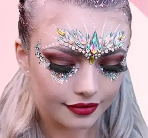 Augen Juwelen Glitter Tattoo Augen aufkleber Strass Körper Aufkleber Gesicht Aufkleber Kristall Tattoo Meerjungfrau Gesicht Juwelen