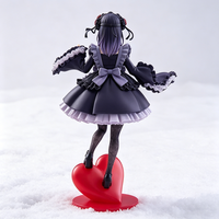 Figurine d'action avec base en coeur 1/12 échelle Anime FigureStanding Pose figurines d'action modèle décor de bureau