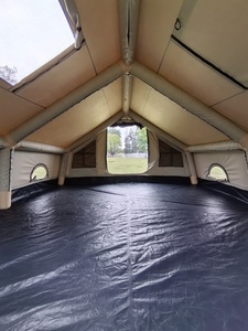 Grande <span class=keywords><strong>tente</strong></span> <span class=keywords><strong>de</strong></span> camping <span class=keywords><strong>gonflable</strong></span> quatre saisons en <span class=keywords><strong>toile</strong></span> Oxford <span class=keywords><strong>de</strong></span> coton T/C, double couche, pour 5 à <span class=keywords><strong>8</strong></span> <span class=keywords><strong>personnes</strong></span>, installation facile, imperméable - Product Image 2