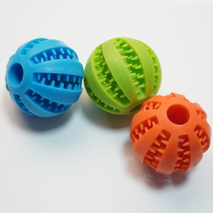 Eco-Friendly Sustainable Rubber <b>Dog</b> Chew Toy Durable Non-Toxic Pet Interactive Rolling <b>Ball</b> Treat Dispenser for Slow Feeding - Product Image 3
