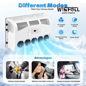 Kit Universal de Aire Acondicionado Oculto, Compresor, Condensador, Evaporador, 12V 24V, Aire Acondicionado para Camión, Calefactor de Estacionamiento - Product Image 4