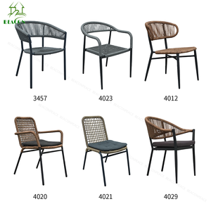 Wholesale Boho Outdoor <strong>Dinning</strong> <strong>Chair</strong> Modern Luxury PE <strong>Ratan</strong> Wicker Furniture Metal Stack Peacock Garden Rattan Dining <strong>Chair</strong> - Product Image 3