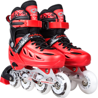 Patins à roulettes en ligne avec roues en PU, taille réglable, éclairants, vente chaude, cadeau de Noël