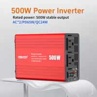 Otomotiv Araba Dış Mekan 12V 110V 500W Aşırı Yük Korumalı Modifiye Sinüs Dalgası Tek Fazlı DC'den AC'ye USB Güç İnvertörü