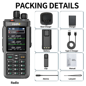IRADIO UV-98 cộng với không khí ban nhạc Walkie Talkie qua ban nhạc Repeater 2.4 "lớn Scree <span class=keywords><strong>USB</strong></span> LSB CW CB SW mW LW <span class=keywords><strong>SSB</strong></span> HF đa ban nhạc ham đài phát thanh - Product Image 2