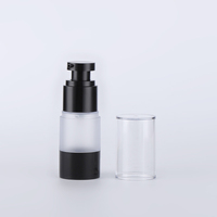 Emballage de soins de la peau cosmétique givré plat épaule plastique huile essentielle compte-gouttes pompe pulvérisateur flacon 100ml pour visage corps sérum