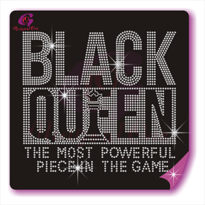 Vente en gros de taille frontale de transfert de strass Hotfix Colorful Shinny Rhinestone Transfer Designs Custom Rhinestone Motif pour chemise - Product Image 3