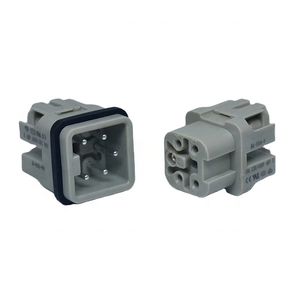 Connettore di alimentazione per impieghi gravosi HA-004-<span class=keywords><strong>M</strong></span> 10 Ampere 4P con pin in PE, simile a HAN - Product Image 1