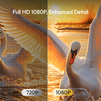 Projecteur intelligent Android BYINTEK LOVE U4 avec mise au point automatique, design artistique en tissu, prise en charge 1080P, WiFi, mini projecteur portable pour cinéma familial à domicile