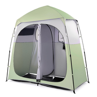 Grande tente de pêche instantanée quatre saisons, imperméable, double couche, avec sac de transport, une chambre et toilettes privées pour le camping