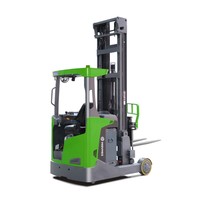 Chariot élévateur électrique MOVMES à batterie lithium-ion, mât à trois sections, pneus en polyuréthane, capacité 1,6/2/2,5T, hauteur de levage 6M-14M, à vendre