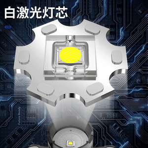 Lampe frontale laser blanche V132 rechargeable 4800mAh, source de lumière LED pour usage extérieur - Product Image 1