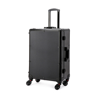 Valise de maquillage professionnelle avec miroir éclairé, haut-parleur Bluetooth, valise à roulettes pour maquillage, station de coiffure pour salon de coiffure
