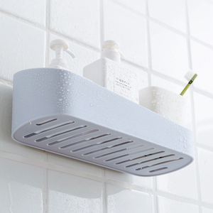 Elegant Classic Design Plastic Bathroom Accessories PP <strong>Wall</strong> Mounted Multifunction <strong>Storage</strong> <strong>Basket</strong> Hanging Container Rack - Product Image 2