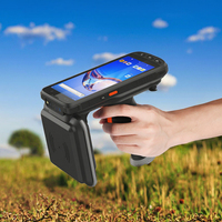 Lecteur-graveur RFID UHF à double batterie Seuic ISO18000-6C 868-956MHz, longue portée, portable, scanner de codes-barres 2D, ABS, contrôle d'accès