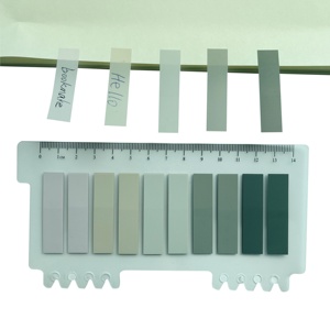 Blocs-notes adhésifs avec règle pour le marquage des pages, la classification des fichiers, <span class=keywords><strong>les</strong></span> onglets d'indexation - Product Image 3