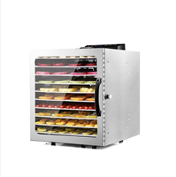 Commerciële RVS Voedsel Dehydrator Machine Fruit Groente Droger Industriële Voedsel Droogmachine Multi Tray 110V 220V OEM