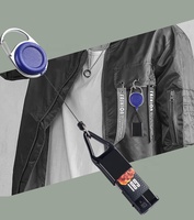 Laisse en PVC Haut de Gamme Personnalisable avec Logo, Clips Ceinture, Enrouleur Rétractable et Porte-Badge Mousqueton en Plastique et Silicone