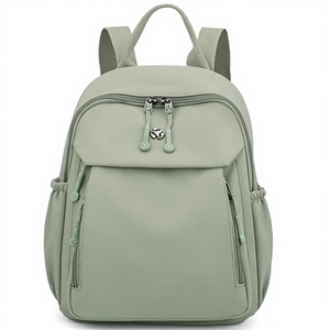 Mochila para mujer con cremallera, ligera, bonita y elegante, mochila universitaria, mochila informal para el día a día, trabajo, viajes, fiestas, color <span class=keywords><strong>verde</strong></span> <span class=keywords><strong>claro</strong></span> - Product Image 1