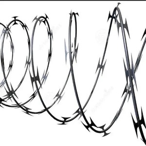 Fil barbelé de rasoir <span class=keywords><strong>concertina</strong></span> fil barb fil de lame l'anti barrière de montée sur <span class=keywords><strong>le</strong></span> dessus de la clôture ou dessus de mur - Product Image 1
