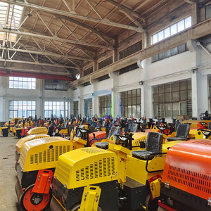 Piccolo Rullo Vibrante Stradale da 2 Tonnellate a Benzina per Asfalto e Terreno, Mini Vibro-Rullo Tandem - Product Image 6