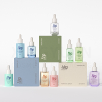 Ensemble de flacons compte-gouttes pour sérum pour les yeux en PET haute transparence, 30 ml, 50 ml, flacon compte-gouttes cosmétique à paroi épaisse personnalisé pour huile essentielle