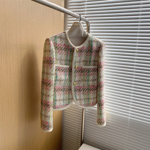 High Quality Trendy Winter Ladies Short Tweed Jackets Casual Mini <strong>Cardigans</strong> Buttons Fashion Knitted Coats <strong>for</strong> <strong>Womens</strong> - Product Image 1
