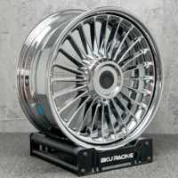 Jantes forgées Bku 2 pièces 5x127 pour Cadillac 62 Coupé, Sedan, DeVille, 60 Special, Fleetwood, 20 pouces, 8.5J, jantes en alliage chromées personnalisées