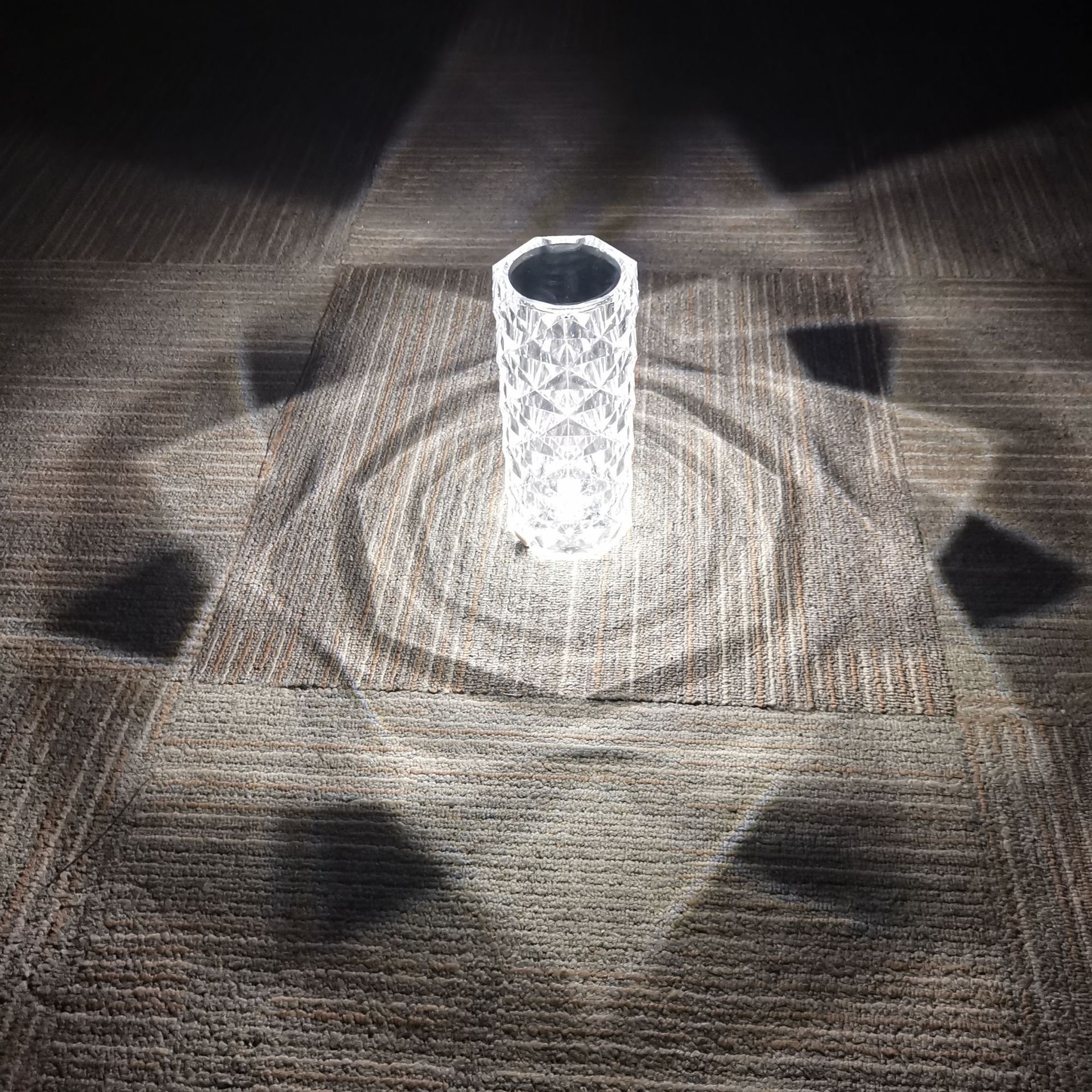 VCAN LED Remote Control Diamond Table Lamp RGB Rechargeable Living Room Night Light Table Lamps Luxury