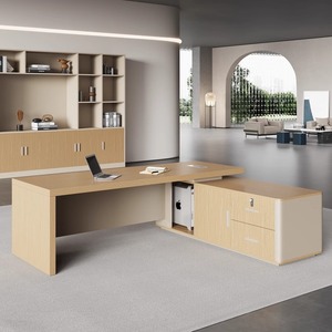 Escritorio Ejecutivo Moderno de Lujo para Oficina, Escritorio Ejecutivo en Forma de L de Roble Extensible para CEO, Muebles de Oficina de Lujo - Product Image 5
