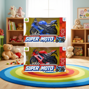 Super Moto Plastic Motorcycle with Sounds 1.5V <b>AG13</b> Batteries Included 3-6 Years Unisex Toy - Product Image 3