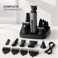 Cuyon OEM Kabelloser Haarschneider-Set 6-in-1 Pflegeset Körperhaar-Nasen-Augenbrauen-Bart-Trimmer Haar- und Körpertrimmer-Set für Männer
