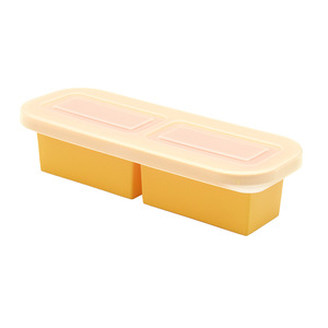 Essentiels pour la maison et la cuisine : Moules de congélation en silicone de qualité alimentaire réutilisables à 2 compartiments, à démoulage facile, avec couvercle, pour la conservation des aliments (type Super Cubes) - Product Image 6