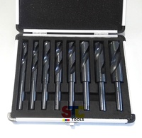 Foret hélicoïdal HSS Cobalt Titane Noir oxyde Sliver et deming Blacksmith pour métal acier 1/2 pouces Jeu de forets à tige réduite