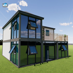 Edificio Prefabricado en Paquete Plano, Oficina Prefabricada en Contenedor, <span class=keywords><strong>Hotel</strong></span>, Villa, Apartamento Residencial, Casa Contenedor de 2 Pisos - Product Image 6