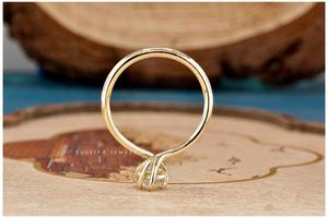 Anillo de diamantes con forma de pera de seis puntas, elegante anillo para mujer, piedra preciosa brillante, diseño moderno, perfecto para ocasiones especiales - Product Image 4