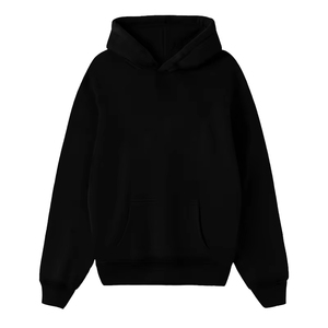 Oltex Trading Wholesale Premium Black Blanks 100% Coton 420 Grammes Street Outfit Hoodie Porto Avec Poches pour la vente en gros - Product Image 1
