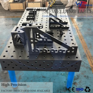 Nouvelle <span class=keywords><strong>table</strong></span> de soudage 3D perforée D16 D28, surface nitridée, haute précision personnalisée, plateforme de soudage multi-trous certifiée CE - Product Image 1
