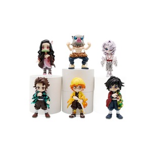 Set di 6 Statuette <span class=keywords><strong>Anime</strong></span> <span class=keywords><strong>Demon</strong></span> <span class=keywords><strong>Slayer</strong></span>: Kamado Tanjirou, Kamado Nezuko, Agatsuma Zenitsu, Hashibira Inosuke, Decorazioni Blind Box - Product Image 1
