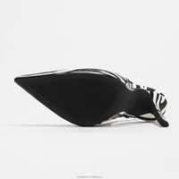 Escarpins à talons hauts imprimé zèbre pour femme, à bout pointu et bride arrière, style stiletto, pour soirée, mariage, chaussures de cérémonie, sexy et tendance