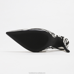Escarpins à talons hauts imprimé zèbre pour <span class=keywords><strong>femme</strong></span>, à bout pointu et bride arrière, style stiletto, pour soirée, mariage, chaussures de cérémonie, sexy et tendance - Product Image 6
